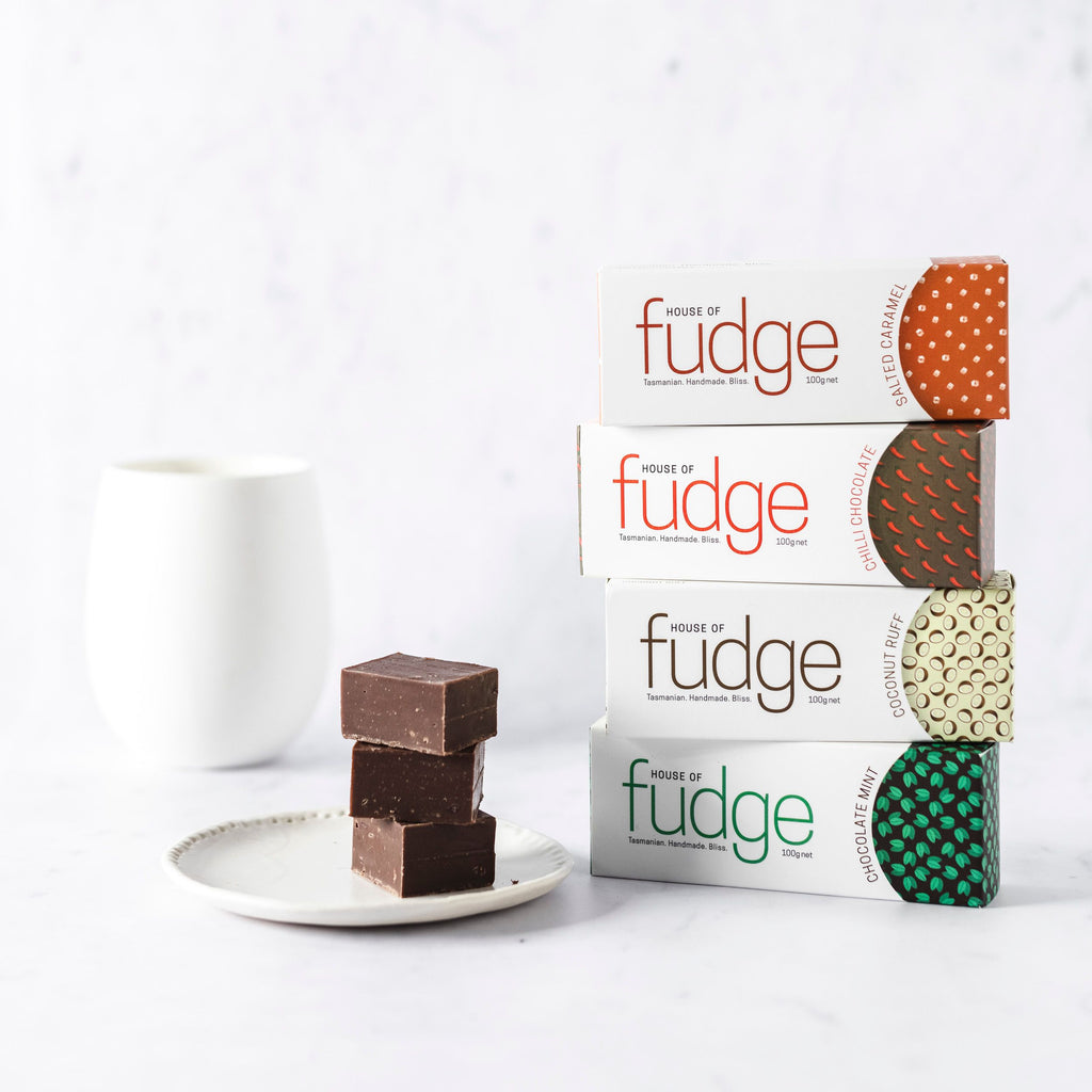 Four Pack of Award Winning Fudge Gift Box House Of Fudge