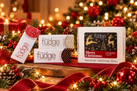 Christmas Gift Box - 3 Fudge Deer Pattern