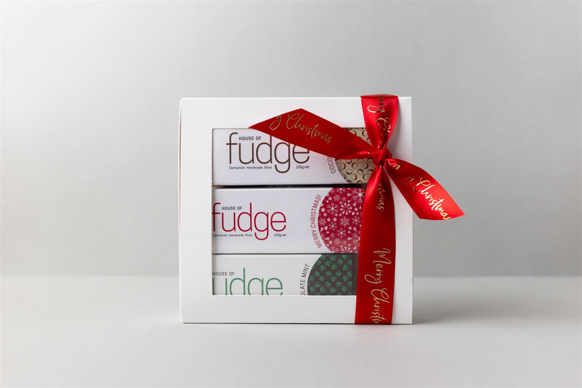 Christmas Gift Box - 3 Fudge