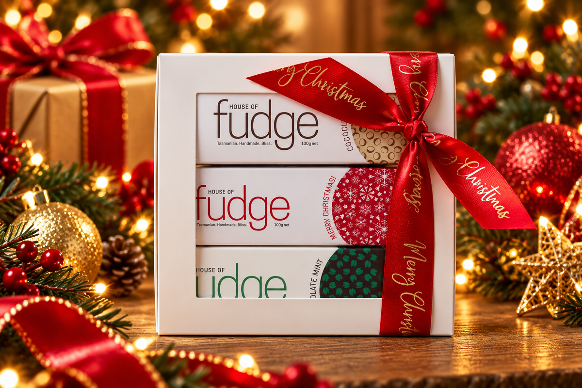 Christmas Gift Box - 3 Fudge